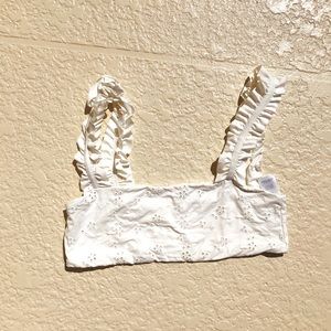 Onia white bikini top